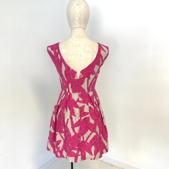 Shoshanna 4 Floral Print Sundress Pink & Cream - Picture 8 of 10